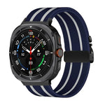 パラシュートバックルストライプナイロン伸縮編みウォッチバンド、Samsung Galaxy Watch Ultra 47mm / Ultra 2025 用
