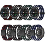パラシュートバックルストライプナイロン伸縮編みウォッチバンド、Samsung Galaxy Watch Ultra 47mm / Ultra 2025 用