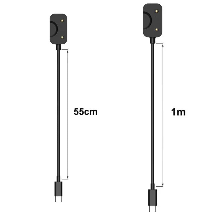 Samsung Galaxy Fit3 SM-R390用 xDfind USB-Aインターフェーススマートウォッチ充電ケーブル チップ保護付き、Samsung Galaxy Fit3用 55cm、Samsung Galaxy Fit3用 1m