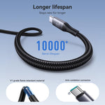 JOYROOM S-A28 フラッシュシリーズ 60W 480Mbps高速充電データケーブル、長さ：2m、Type-C to Type-Cケーブル、Type-C to 8ピンケーブル、USB to Type-Cケーブル、USB to 8ピンケーブル
