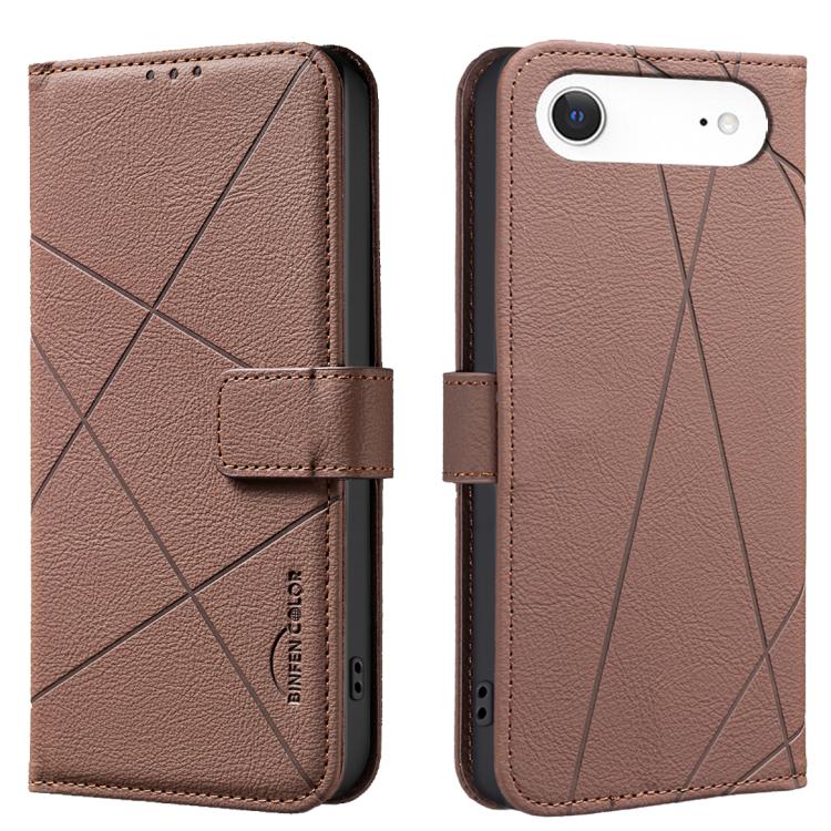 幾何学模様 RFID レザー スマホケース、iPhone 16e / 17e 用、iPhone 17 Pro Max 用、iPhone 17 Pro 用、iPhone 17 用、iPhone Air 用、iPhone 16 Pro Max 用、iPhone 16 Pro 用、iPhone 16 Plus 用