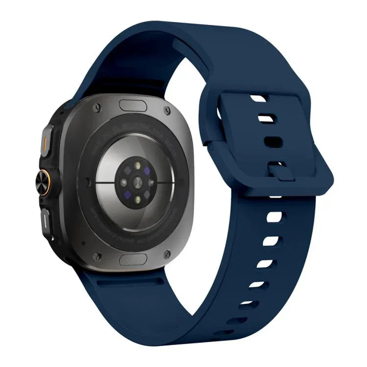 Solid Color Colorful Buckle Silicone Watch Band, For Samsung Galaxy Watch Ultra 47mm / Ultra 2025