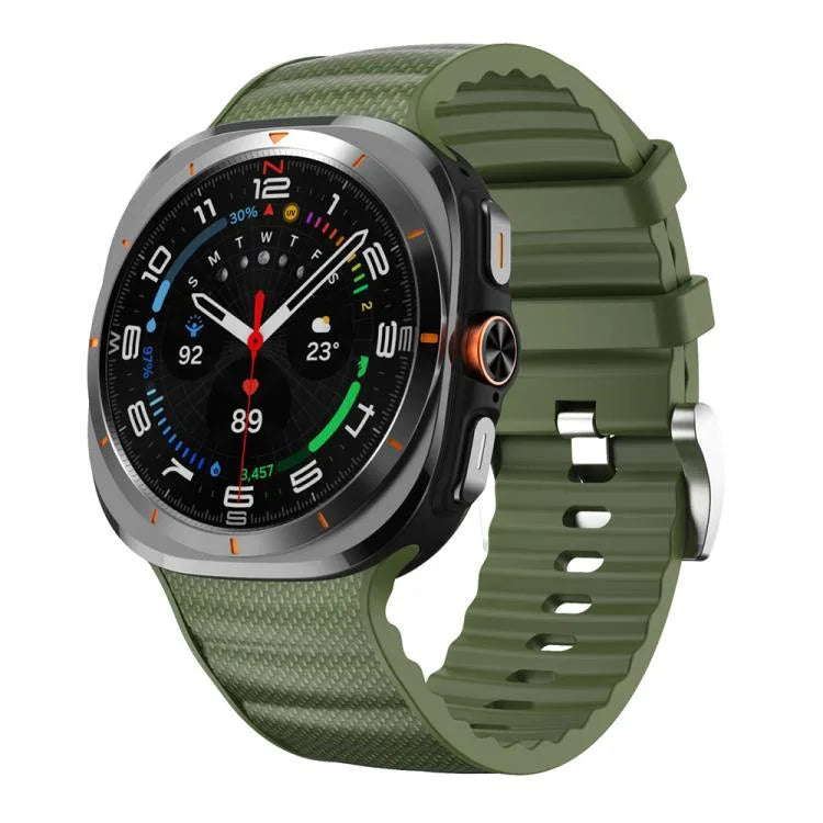 無地スポーツシリコンウォッチバンド、Samsung Galaxy Watch Ultra 47mm / Ultra 2025用