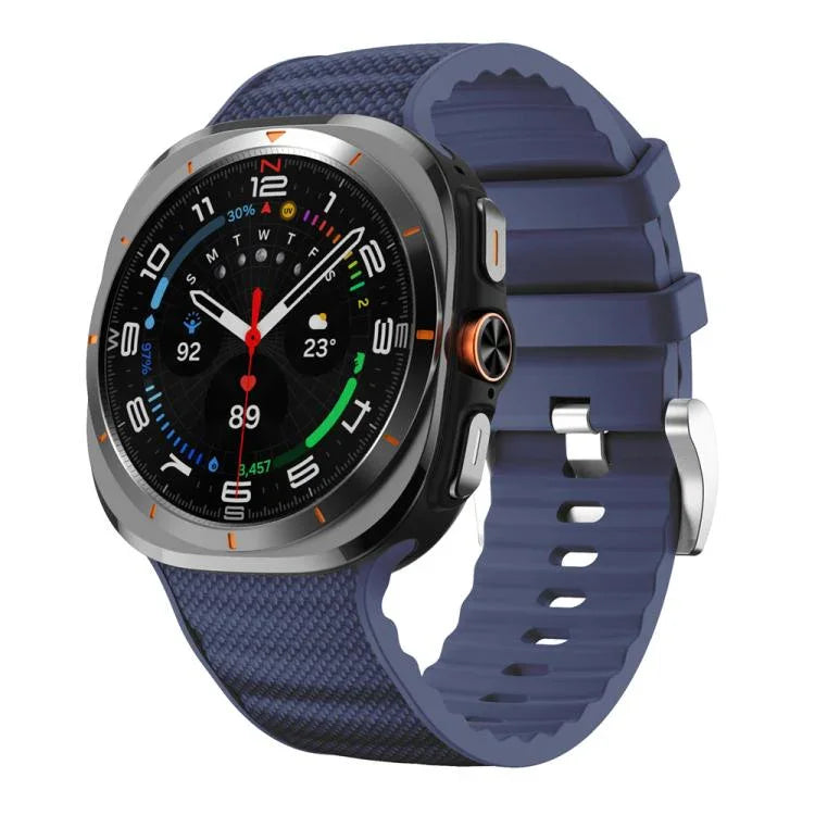 無地スポーツシリコンウォッチバンド、Samsung Galaxy Watch Ultra 47mm / Ultra 2025用