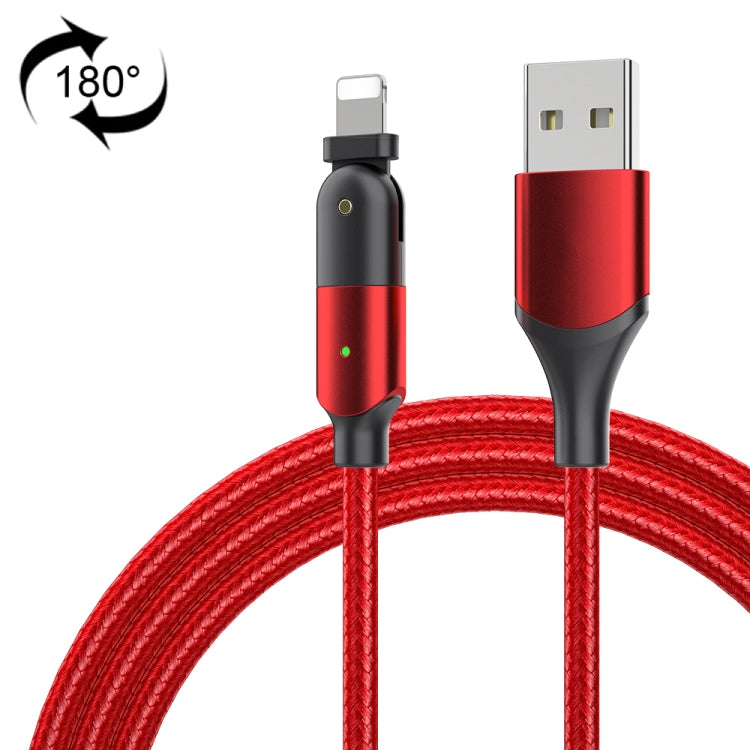 2.4A USBから8ピン 180度回転エルボー充電ケーブル, 1.2m 8ピン, 2m 8ピン