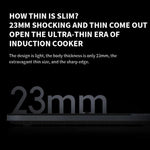 オリジナル Xiaomi Mijia スマート 超薄型 誘導クッカー 2100W 家庭用 誘導クッカー, Mijia 超薄型 誘導クッカー