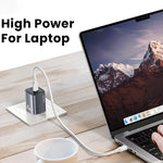USAMS CC306 T66 45W デュアルUSB-C / Type-C GaN急速充電器、USプラグ、CC306