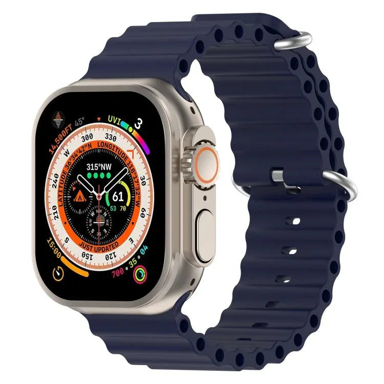 xDfind オーシャンシリコンウォッチバンド、Apple Watch 46mm / 49mm / 45mm / 44mm用、Apple Watch 42mm / 41mm / 40mm / 38mm用