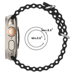 xDfind オーシャンシリコンウォッチバンド、Apple Watch 46mm / 49mm / 45mm / 44mm用、Apple Watch 42mm / 41mm / 40mm / 38mm用