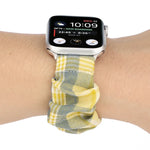JK制服スタイル布＋ステンレススチールウォッチリストストラップ、Apple Watch Series 7 45mm / 6 & SE & 5 & 4 44mm / 3 & 2 & 1 42mm用、Apple Watch Series 7 41mm / 6 & SE & 5 & 4 40mm / 3 & 2 & 1 38mm用