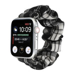 JK制服スタイル布＋ステンレススチールウォッチリストストラップ、Apple Watch Series 7 45mm / 6 & SE & 5 & 4 44mm / 3 & 2 & 1 42mm用、Apple Watch Series 7 41mm / 6 & SE & 5 & 4 40mm / 3 & 2 & 1 38mm用