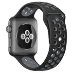 xDfind ツートーンシリコンスポーツウォッチバンド、Apple Watch 46mm / 49mm / 45mm / 44mm用、Apple Watch 42mm / 41mm / 40mm / 38mm用