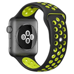 xDfind ツートーンシリコンスポーツウォッチバンド、Apple Watch 46mm / 49mm / 45mm / 44mm用、Apple Watch 42mm / 41mm / 40mm / 38mm用