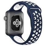 xDfind ツートーンシリコンスポーツウォッチバンド、Apple Watch 46mm / 49mm / 45mm / 44mm用、Apple Watch 42mm / 41mm / 40mm / 38mm用