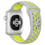 xDfind ツートーンシリコンスポーツウォッチバンド、Apple Watch 46mm / 49mm / 45mm / 44mm用、Apple Watch 42mm / 41mm / 40mm / 38mm用