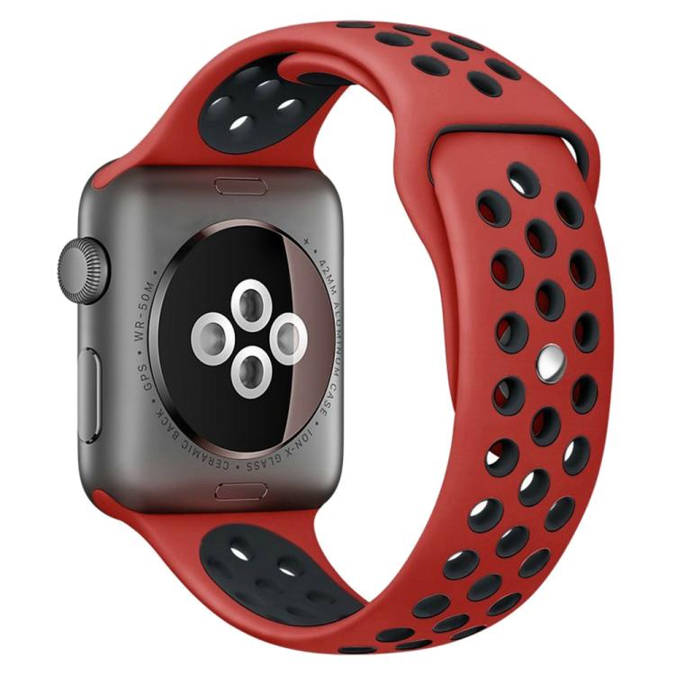 xDfind ツートーンシリコンスポーツウォッチバンド、Apple Watch 46mm / 49mm / 45mm / 44mm用、Apple Watch 42mm / 41mm / 40mm / 38mm用
