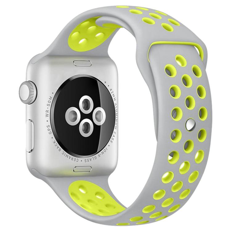 xDfind ツートーンシリコンスポーツウォッチバンド、Apple Watch 46mm / 49mm / 45mm / 44mm用、Apple Watch 42mm / 41mm / 40mm / 38mm用