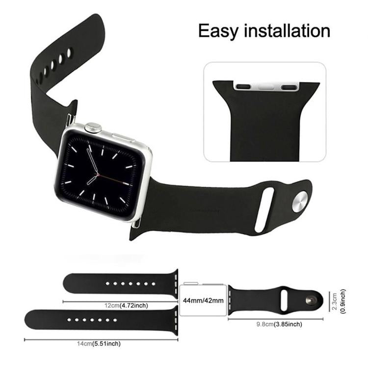 xDfind 無地シリコンスポーツウォッチバンド、Apple Watch 46mm / 49mm / 45mm / 44mm用、Apple Watch 42mm / 41mm / 40mm / 38mm用