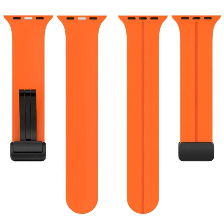 xDfind 無地マグネティックバックルシリコンウォッチバンド、Apple Watch 46mm / 49mm / 45mm / 44mm用、Apple Watch 42mm / 41mm / 40mm / 38mm用