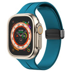 xDfind 無地マグネティックバックルシリコンウォッチバンド、Apple Watch 46mm / 49mm / 45mm / 44mm用、Apple Watch 42mm / 41mm / 40mm / 38mm用