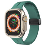 xDfind 無地マグネティックバックルシリコンウォッチバンド、Apple Watch 46mm / 49mm / 45mm / 44mm用、Apple Watch 42mm / 41mm / 40mm / 38mm用