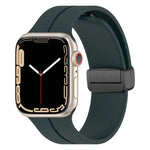 xDfind 無地マグネティックバックルシリコンウォッチバンド、Apple Watch 46mm / 49mm / 45mm / 44mm用、Apple Watch 42mm / 41mm / 40mm / 38mm用