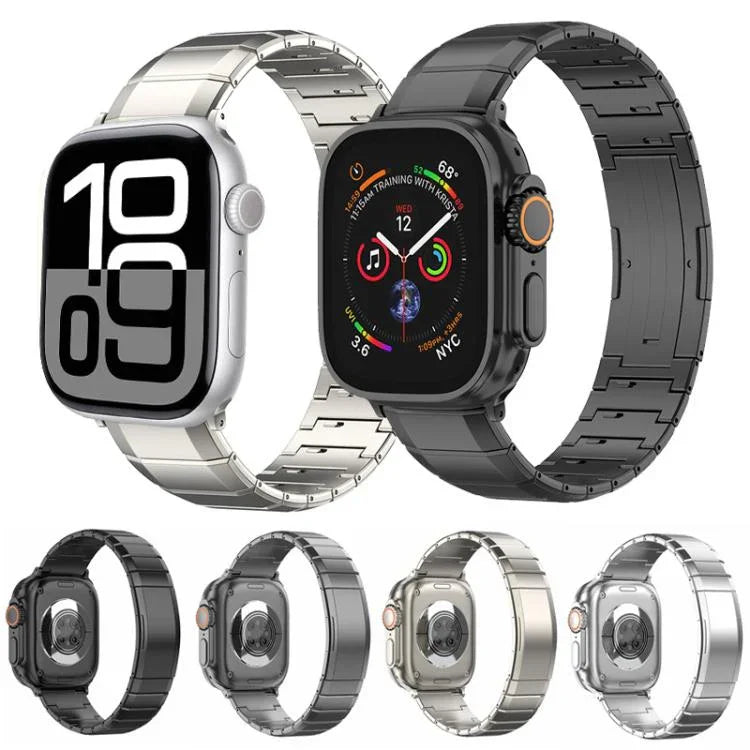 ワンビーズ純チタンバックルウォッチバンド、Apple Watch 46mm / 49mm / 45mm / 44mm用、Apple Watch 42mm / 41mm / 40mm / 38mm用