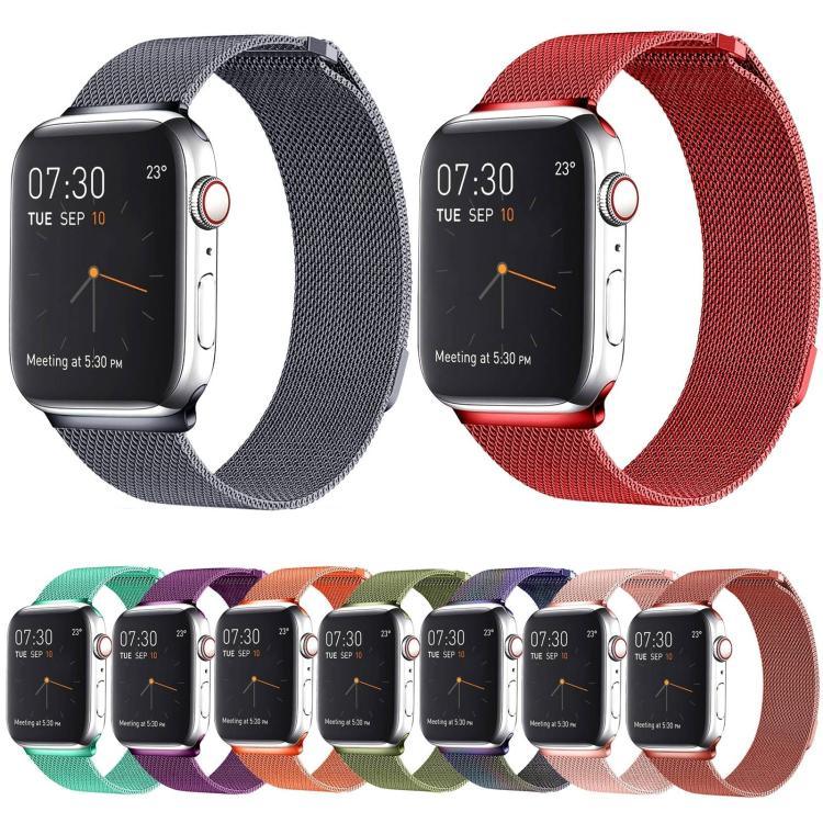 xDfind ミラネーゼループマグネティックメタルウォッチバンド、Apple Watch 46mm / 49mm / 45mm / 44mm用、Apple Watch 42mm / 41mm / 40mm / 38mm用