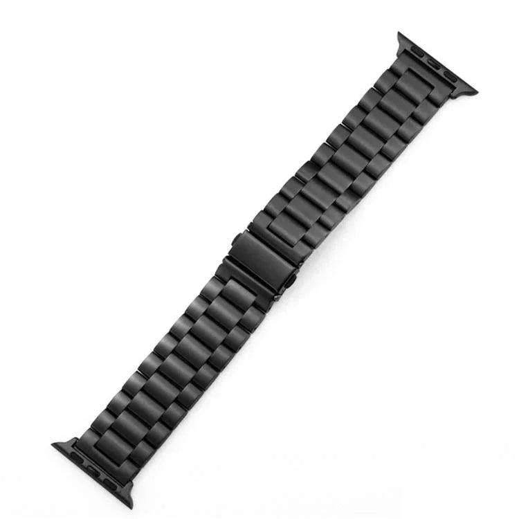 xDfind スリービーズフォールドバックルステンレススチールウォッチバンド、Apple Watch 46mm / 49mm / 45mm / 44mm用、Apple Watch 42mm / 41mm / 40mm / 38mm用