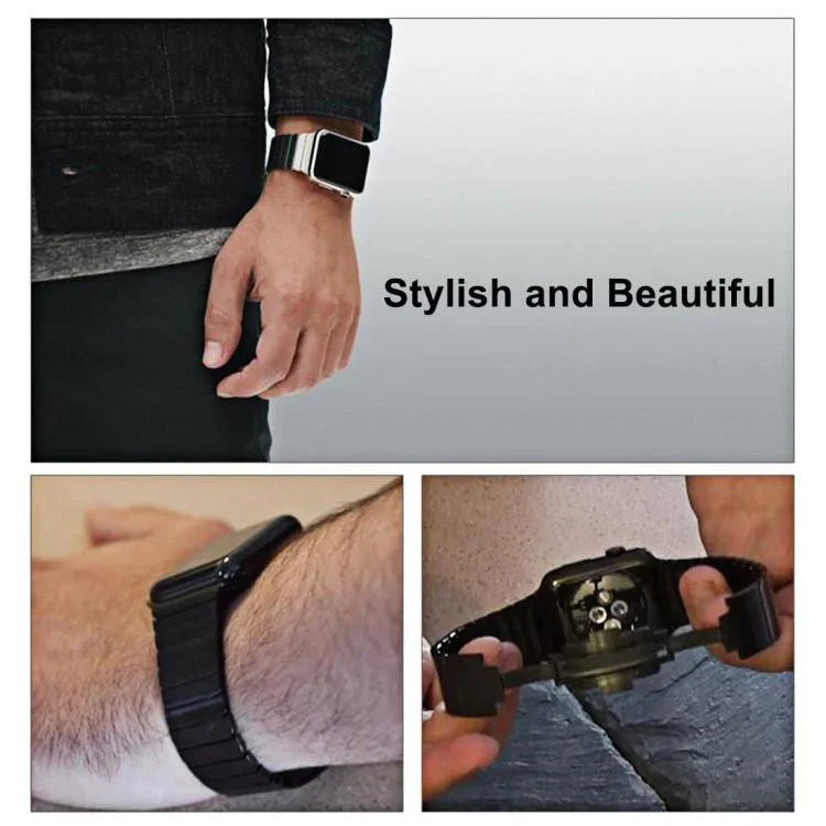 xDfind ワンビーズステンレススチールウォッチバンド、Apple Watch 46mm / 49mm / 45mm / 44mm用、Apple Watch 42mm / 41mm / 40mm / 38mm用
