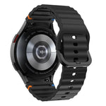 xDfind ウェービーグレインステッチカラフルバックルシリコンウォッチバンド、Samsung Galaxy Watch FE / 7 / 6 / 5 / 4用