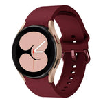 xDfind ソリッドカラー カラフルバックル クイックリリースシリコンウォッチバンド、Samsung Galaxy Watch7 / Watch FE 40mm用、Samsung Galaxy Watch6 / Watch6 Classic用、Samsung Galaxy Watch5 / Watch5 Pro用、Samsung Galaxy Watch4 / Watch4 Classic用