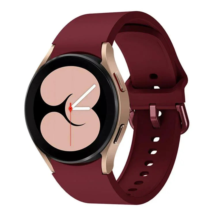 xDfind ソリッドカラー カラフルバックル クイックリリースシリコンウォッチバンド、Samsung Galaxy Watch7 / Watch FE 40mm用、Samsung Galaxy Watch6 / Watch6 Classic用、Samsung Galaxy Watch5 / Watch5 Pro用、Samsung Galaxy Watch4 / Watch4 Classic用