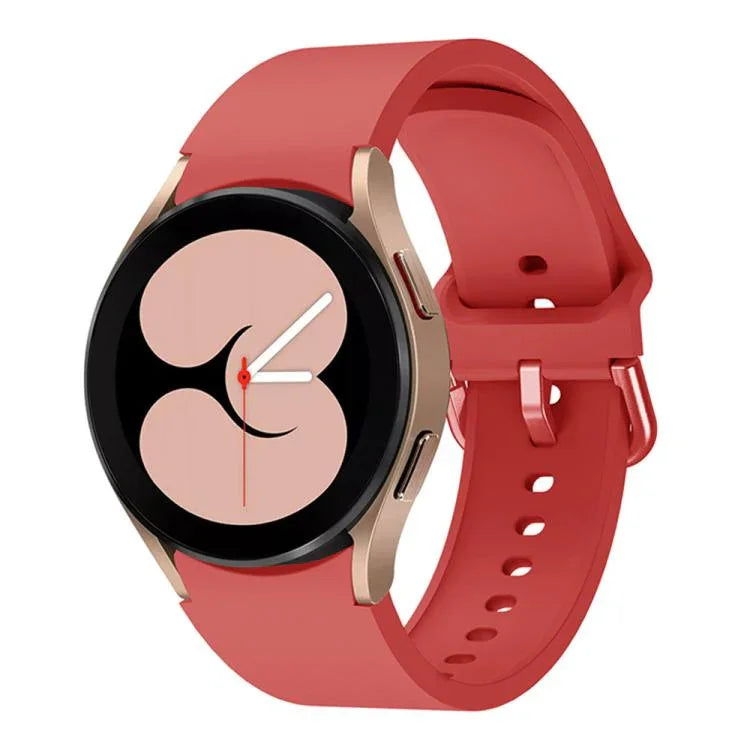 xDfind ソリッドカラー カラフルバックル クイックリリースシリコンウォッチバンド、Samsung Galaxy Watch7 / Watch FE 40mm用、Samsung Galaxy Watch6 / Watch6 Classic用、Samsung Galaxy Watch5 / Watch5 Pro用、Samsung Galaxy Watch4 / Watch4 Classic用