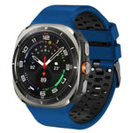 ツーカラー シリコン 通気性 時計バンド、Samsung Galaxy Watch Ultra 47mm / Ultra 2025 用