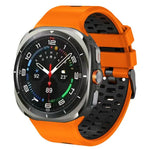 ツーカラー シリコン 通気性 時計バンド、Samsung Galaxy Watch Ultra 47mm / Ultra 2025 用
