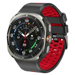 ツーカラー シリコン 通気性 時計バンド、Samsung Galaxy Watch Ultra 47mm / Ultra 2025 用