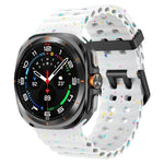 デュアルバックル カラフルドット シリコン 時計バンド、Samsung Galaxy Watch Ultra 47mm / Ultra 2025 用