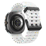 デュアルバックル カラフルドット シリコン 時計バンド、Samsung Galaxy Watch Ultra 47mm / Ultra 2025 用