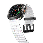 デュアルバックル カラフルドット シリコン 時計バンド、Samsung Galaxy Watch Ultra 47mm / Ultra 2025 用