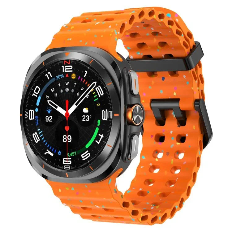 デュアルバックル カラフルドット シリコン 時計バンド、Samsung Galaxy Watch Ultra 47mm / Ultra 2025 用