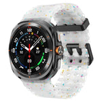 デュアルバックル カラフルドット シリコン 時計バンド、Samsung Galaxy Watch Ultra 47mm / Ultra 2025 用