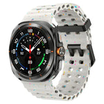 デュアルバックル カラフルドット シリコン 時計バンド、Samsung Galaxy Watch Ultra 47mm / Ultra 2025 用