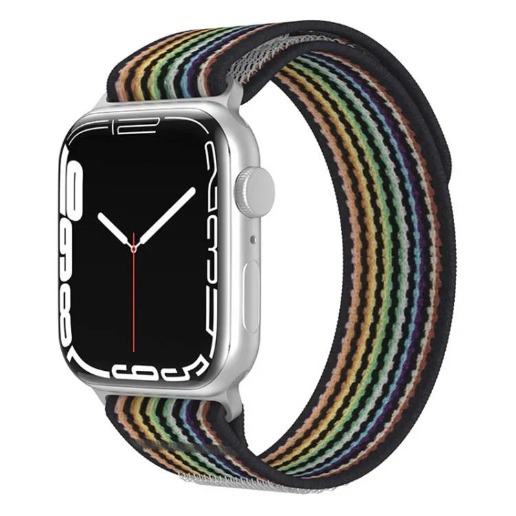 xDfind デュアルセクション ループ ナイロンウォッチバンド、Apple Watch 46mm / 49mm / 45mm / 44mm用、Apple Watch 42mm / 41mm / 40mm / 38mm用
