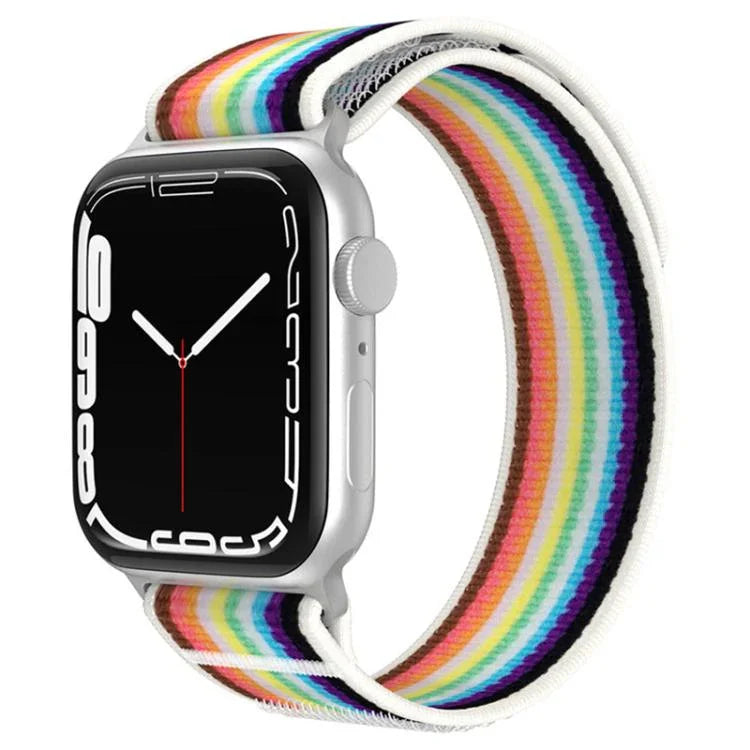 xDfind デュアルセクション ループ ナイロンウォッチバンド、Apple Watch 46mm / 49mm / 45mm / 44mm用、Apple Watch 42mm / 41mm / 40mm / 38mm用