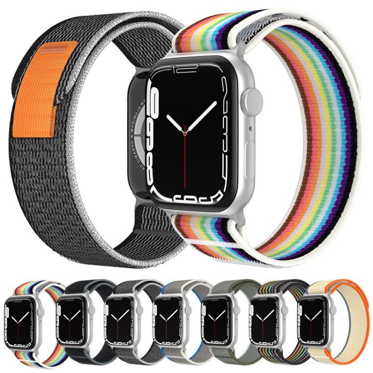 xDfind デュアルセクション ループ ナイロンウォッチバンド、Apple Watch 46mm / 49mm / 45mm / 44mm用、Apple Watch 42mm / 41mm / 40mm / 38mm用