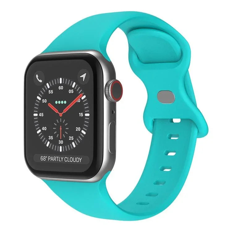 xDfind バタフライバックル シリコンウォッチバンド、Apple Watch 46mm / 49mm / 45mm / 44mm用、Apple Watch 42mm / 41mm / 40mm / 38mm用