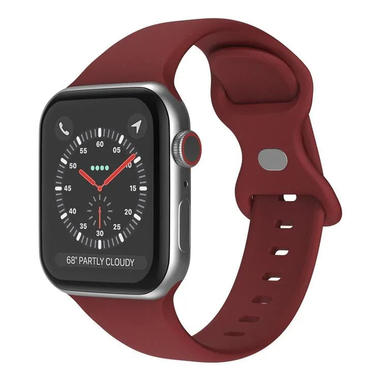 xDfind バタフライバックル シリコンウォッチバンド、Apple Watch 46mm / 49mm / 45mm / 44mm用、Apple Watch 42mm / 41mm / 40mm / 38mm用