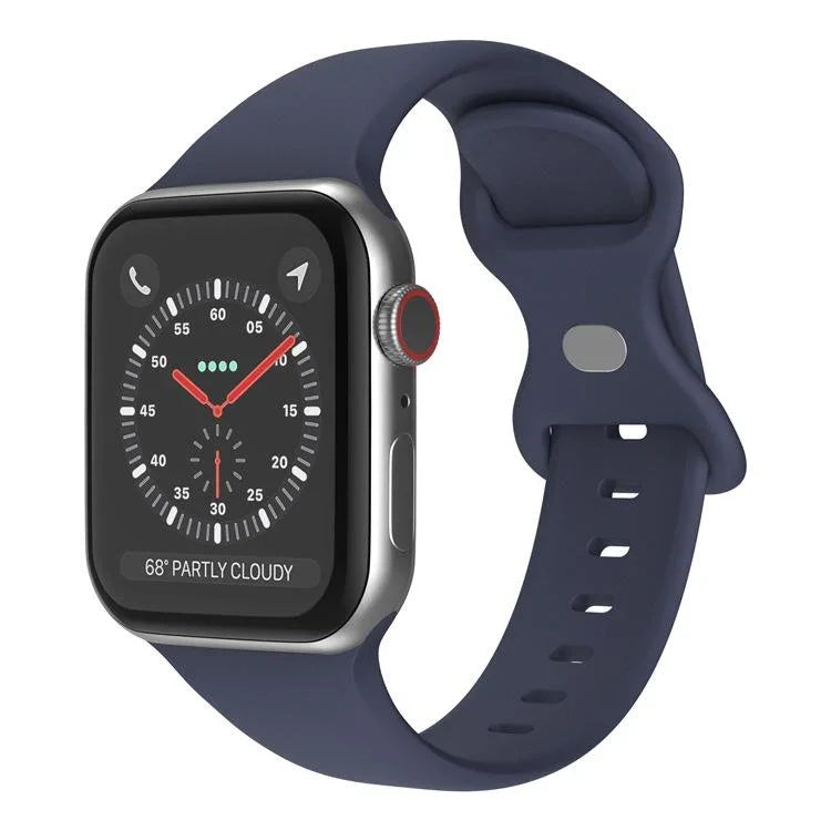 xDfind バタフライバックル シリコンウォッチバンド、Apple Watch 46mm / 49mm / 45mm / 44mm用、Apple Watch 42mm / 41mm / 40mm / 38mm用