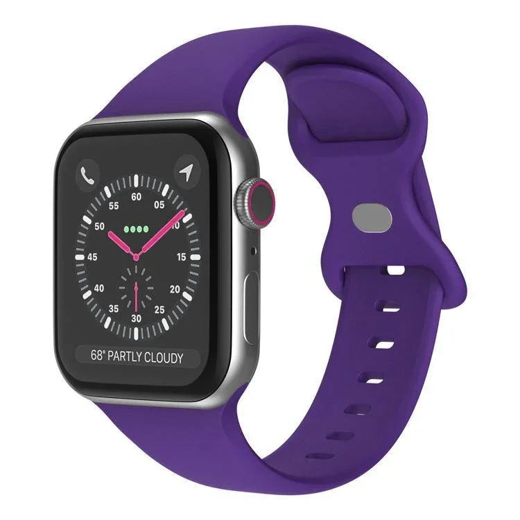 xDfind バタフライバックル シリコンウォッチバンド、Apple Watch 46mm / 49mm / 45mm / 44mm用、Apple Watch 42mm / 41mm / 40mm / 38mm用